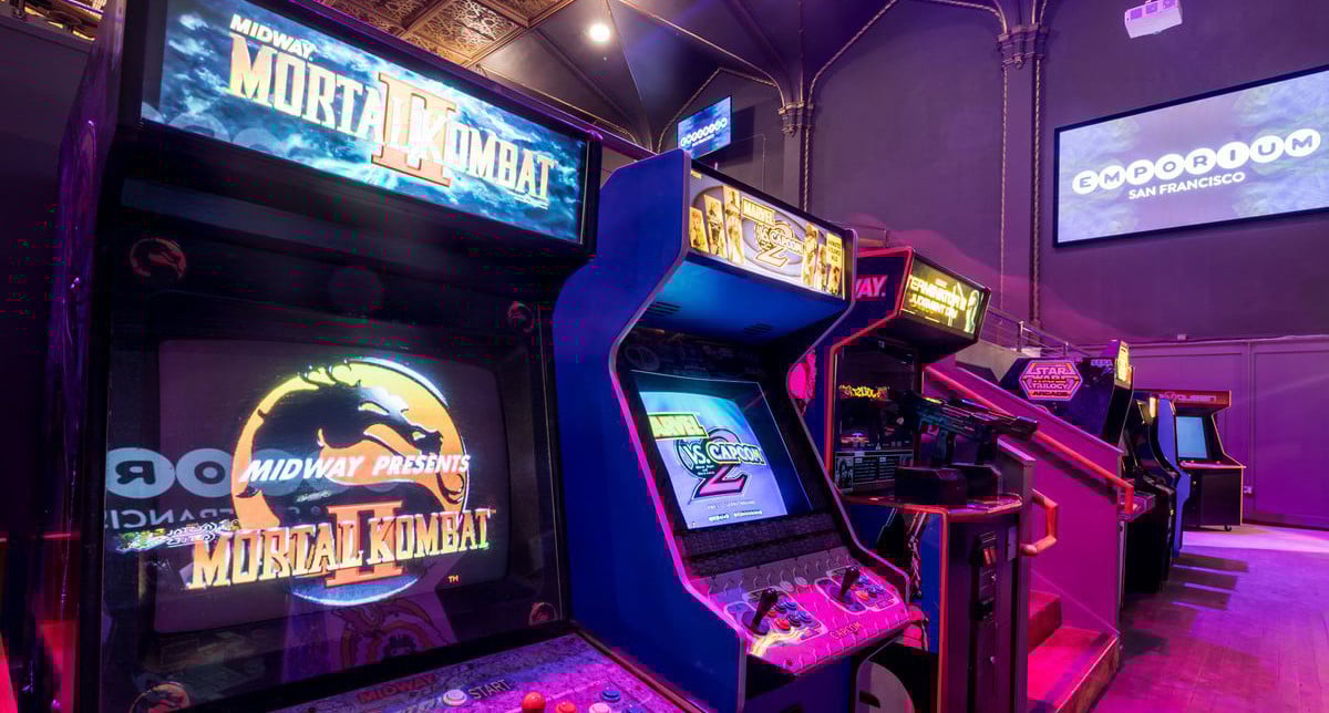 Salle de jeux d'arcade