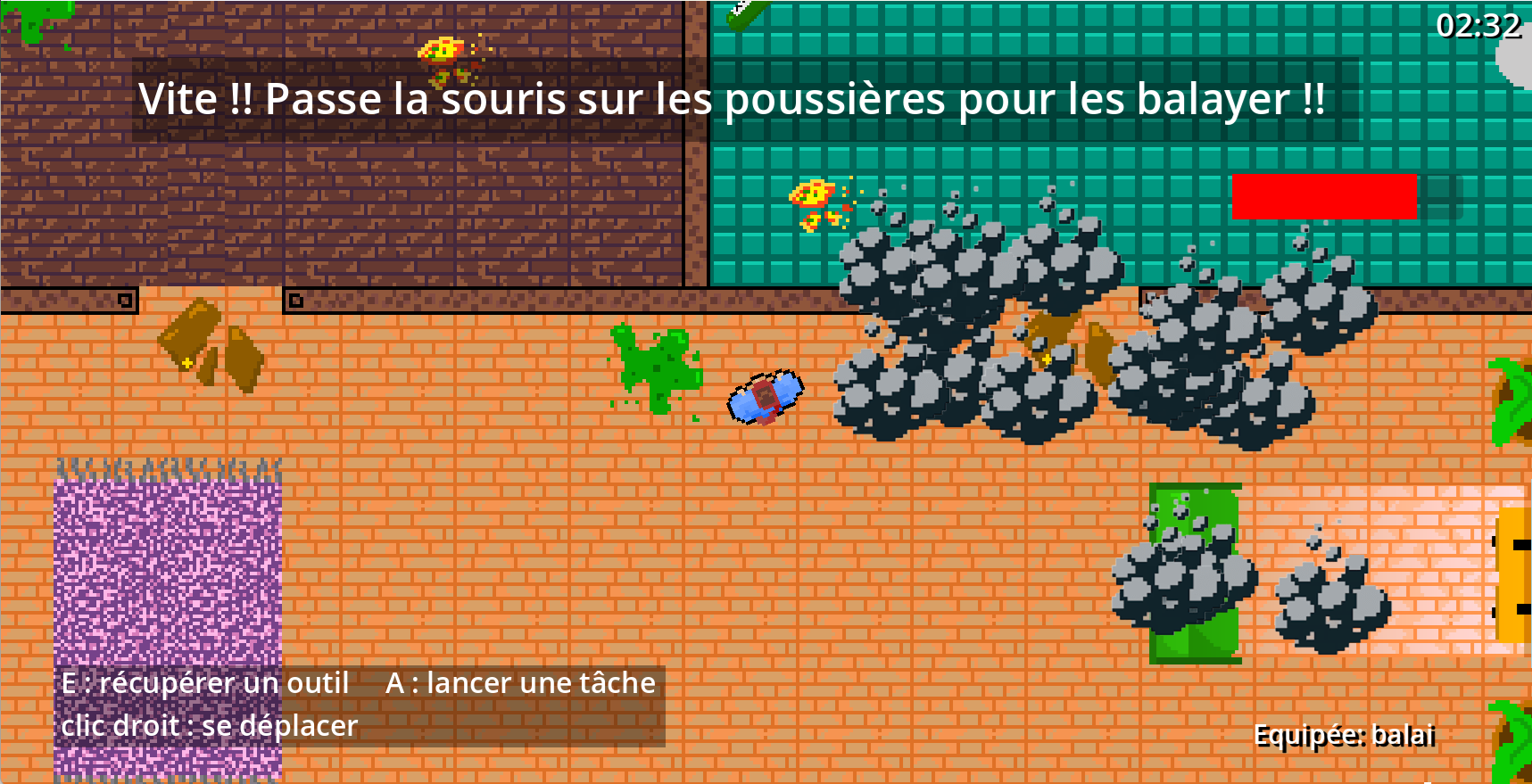 Aperçu du jeu - Phase de nettoyage